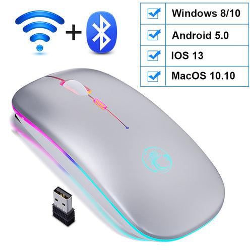Mouse Led sem Fio Recarregável IMice - Wired World Store